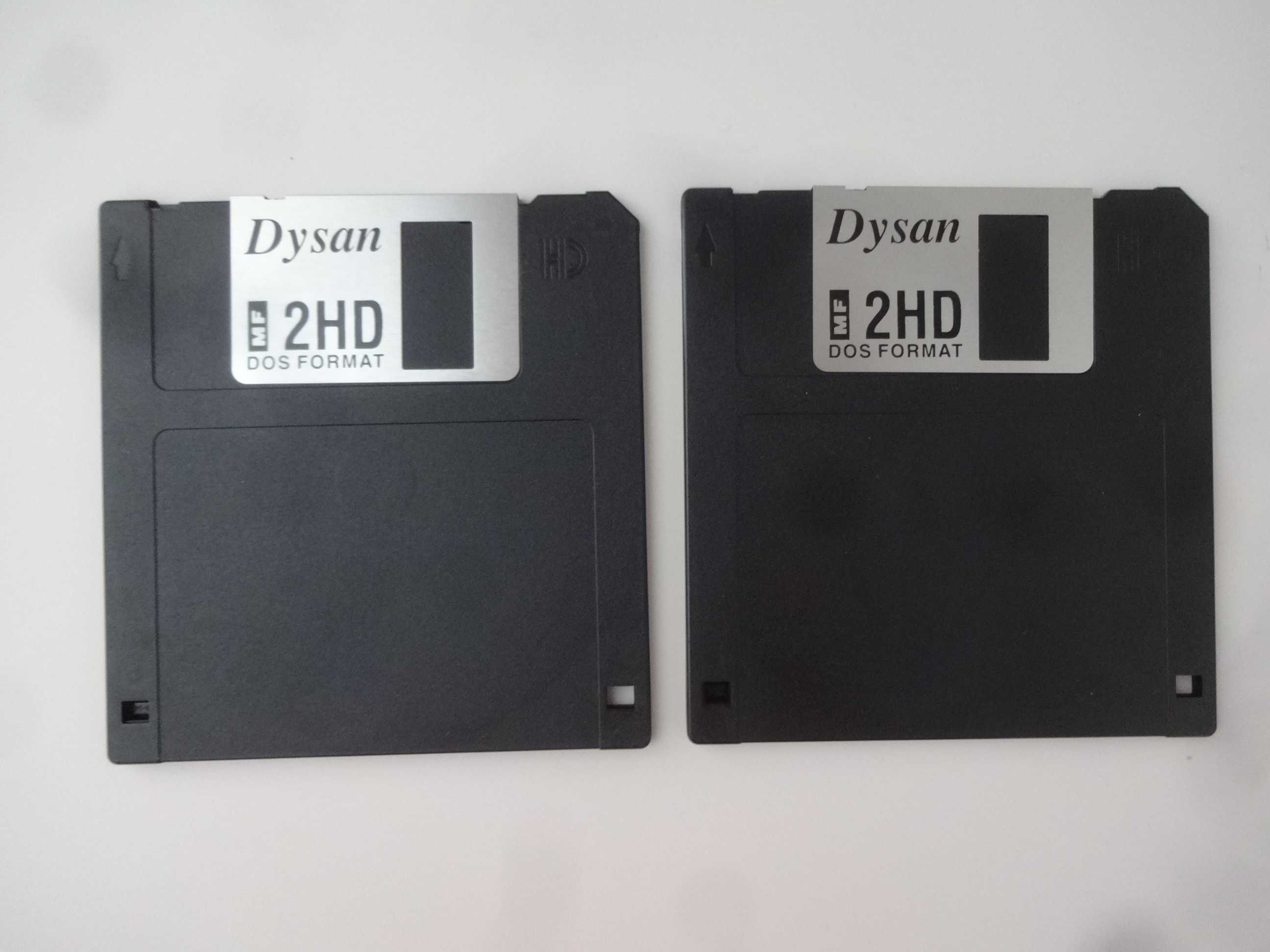 2 Floppy Disk DYSAN retro vintage sprawne przetestowany