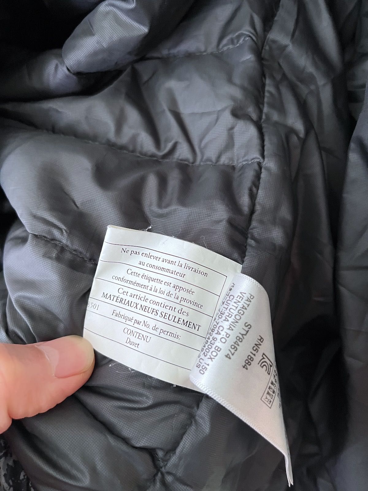 Patagonia, S/M, kurtka puchowa (down jacket), z gęsi; Common Threads