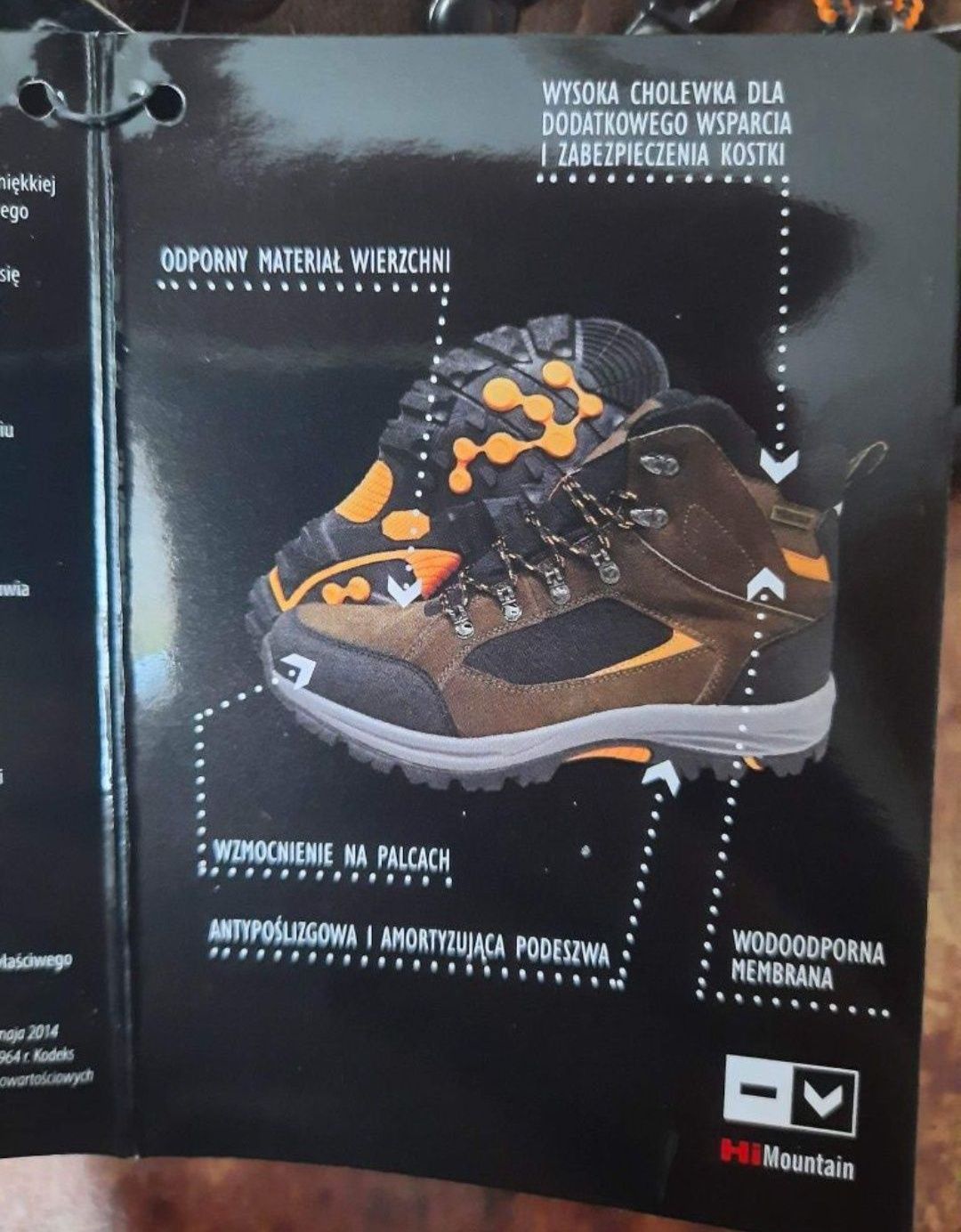 Nowe buty męskie trekkingowe HiMountain rozmiar 44