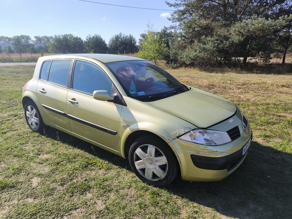 Renault megane II 2.0 16V benzyna+lpg po wypadku, na czesci