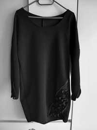 Sukienka tunika czarna rozmiar L