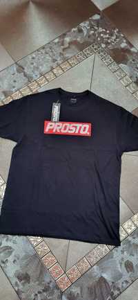 Czarna koszulka męska t-shirt bawełna premium prosto XL