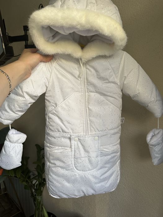 Дитячий зммовий конверт-комбінезон 3-6 місяців 62- 68розмір