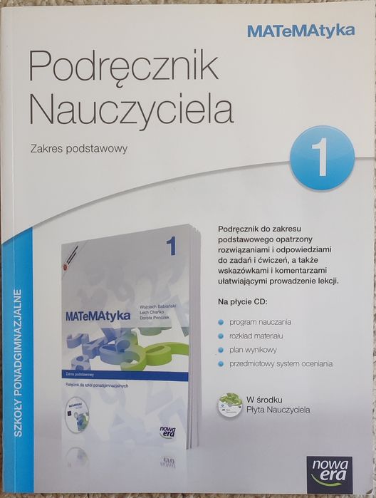 Matematyka podręcznik nauczyciela kl I podstawa