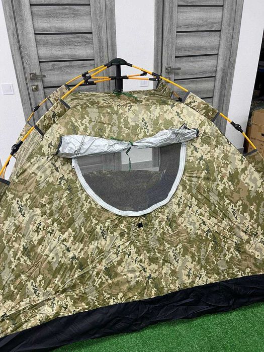 Велика ПАЛАТКА з москітною сіткою! Похідний намет 2-х місний! КАМУФЛЯЖ