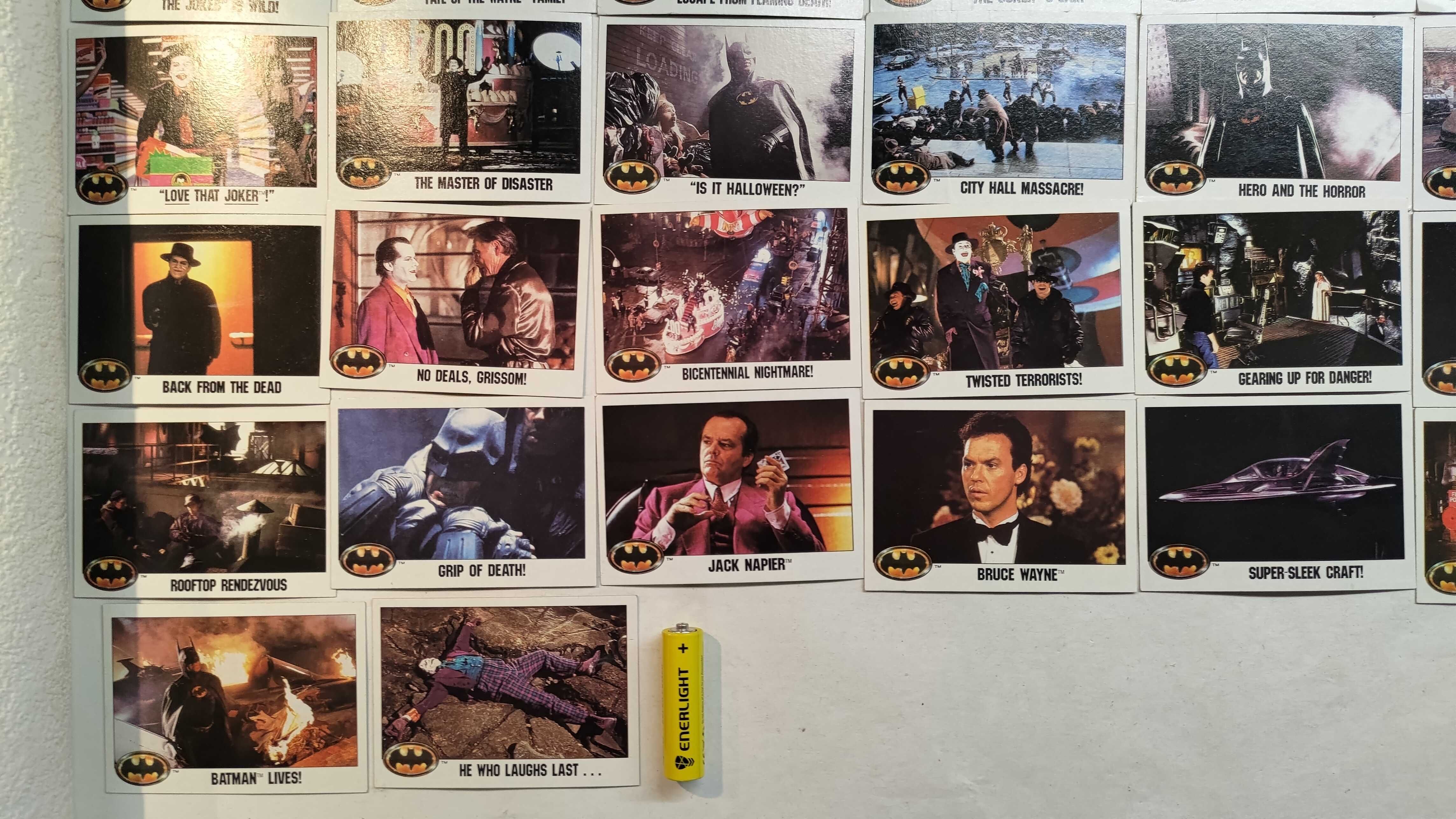 Карточки бетмен 84 шт 1989 года batman джокер Робин пингвин лот cards