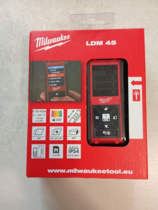 Milwaukee ldm 45 dalmierz laserowy nowy oryginał