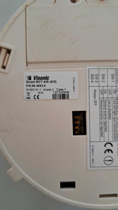 Sensor de fumo para Powermax 433Mhz da Visonic