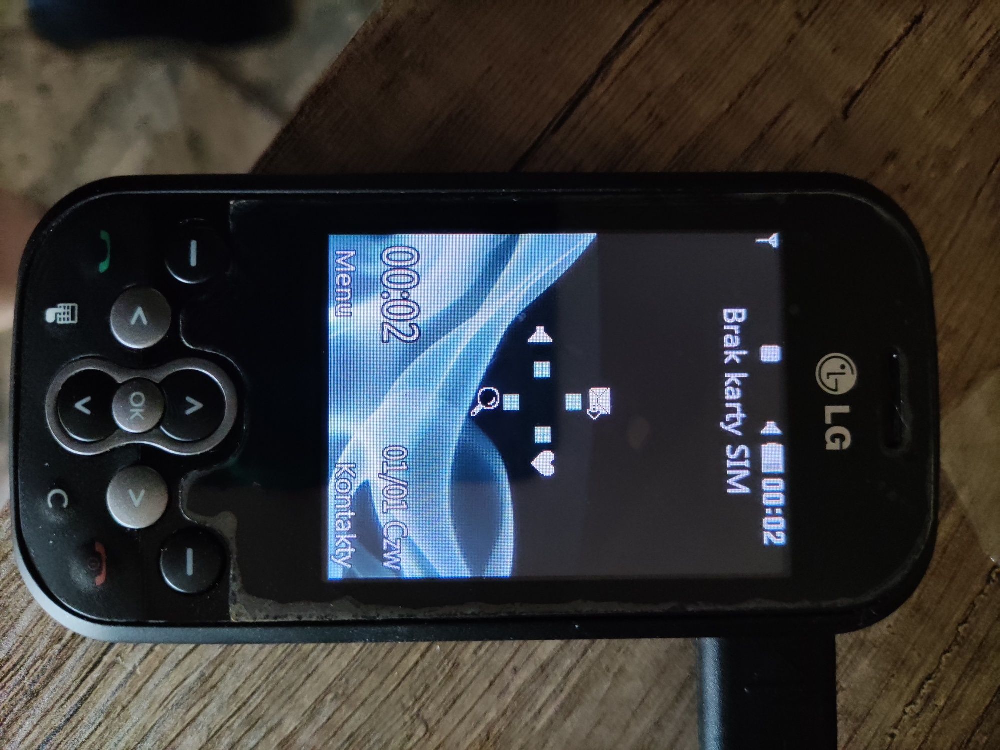 Telefon komórkowy LG KS360 dotykowy ekran rozsuwany kolor szary