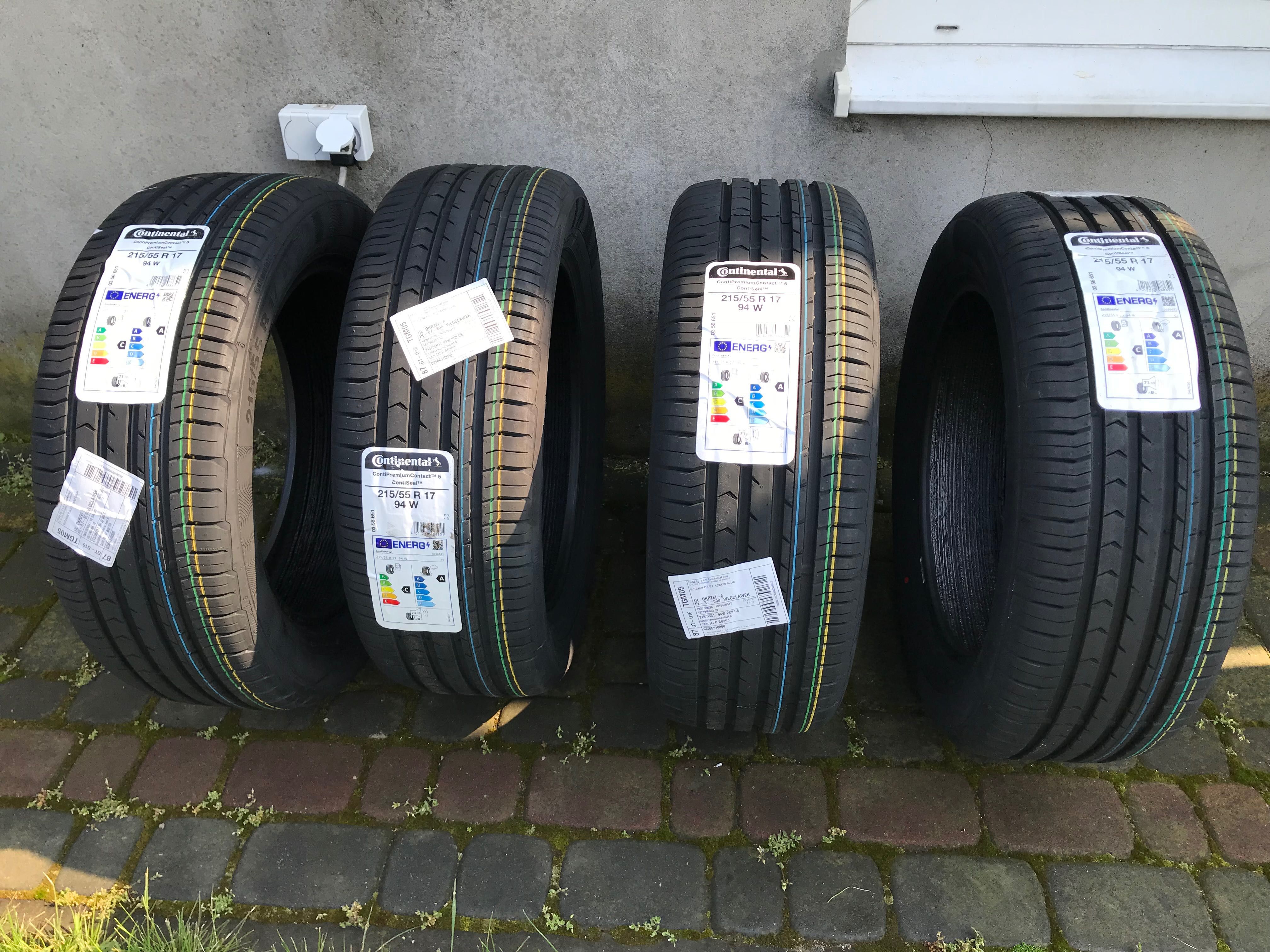 Nowe opony letnie Continental 215/55/17 94W