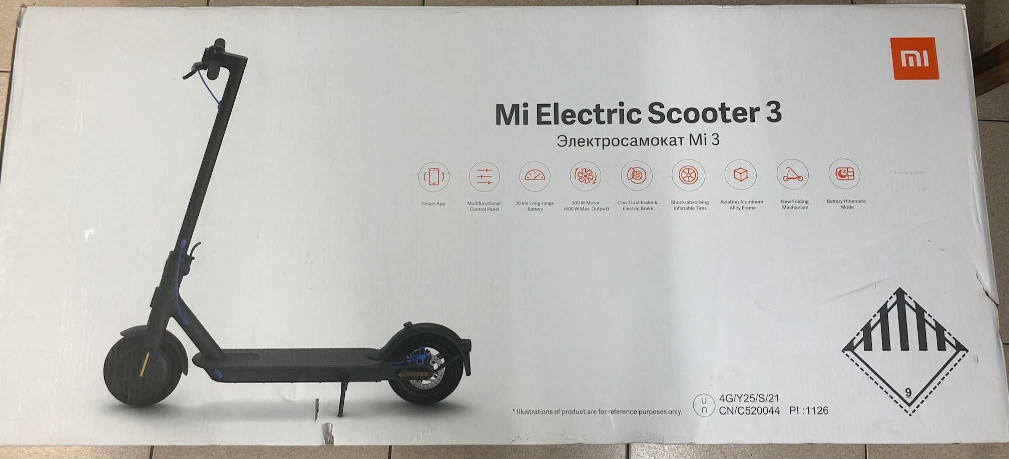 Trotinete Elétrica XIAOMI Mi Scooter 3 Preta 12 + 6 MESES DE GARANTIA