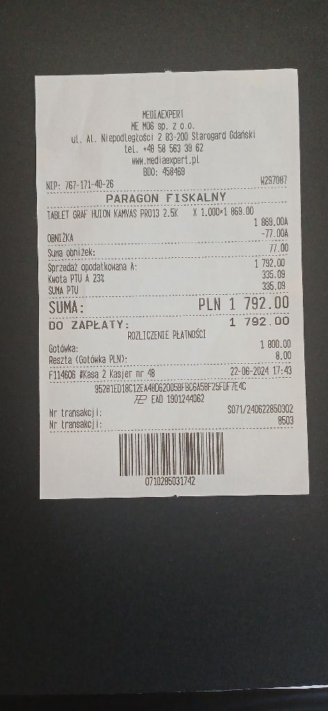 Tablet graficzny Huion Kamvas Pro13 2.5K