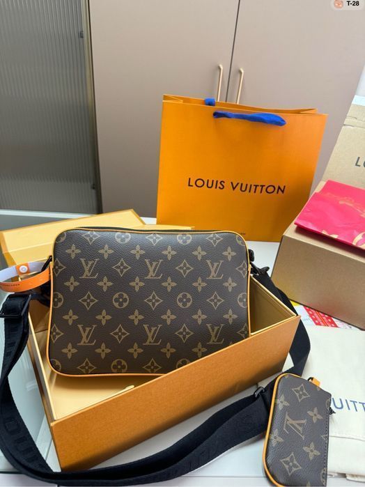 Louis Vuitton trio 3v1 сумка мужская кожаная