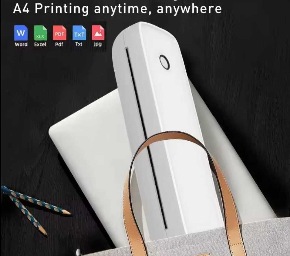 Термопринтер A4 Bluetooth Портативный Беспроводной, Xprinter A80