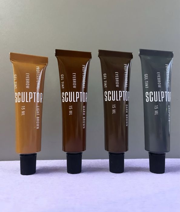 Sculptor farba do brwi – Warm Brown 15 ml, nowa