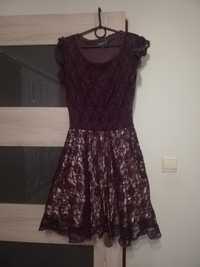 Sukienka fioletowa L