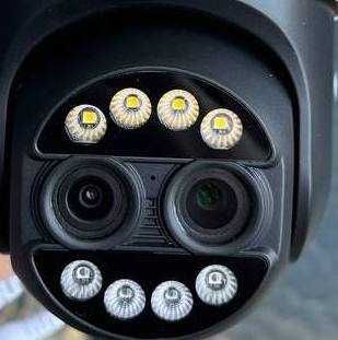 Бінокулярна 8мп камера відеонагляду iCsee з оптичним зумом датчик руху