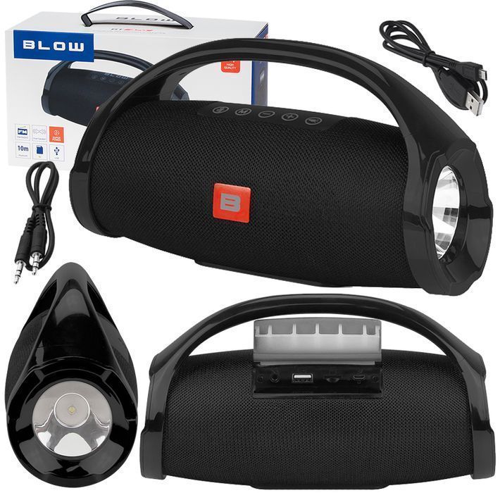 Głośnik bluetooth z latarką przenośny bezprzewodowy BLOW BT470 radio
