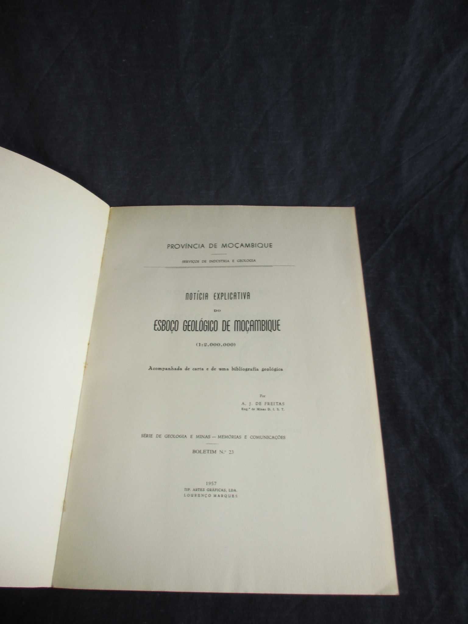 Livro Notícia Explicativa do Esboço Geológico de Moçambique 1957