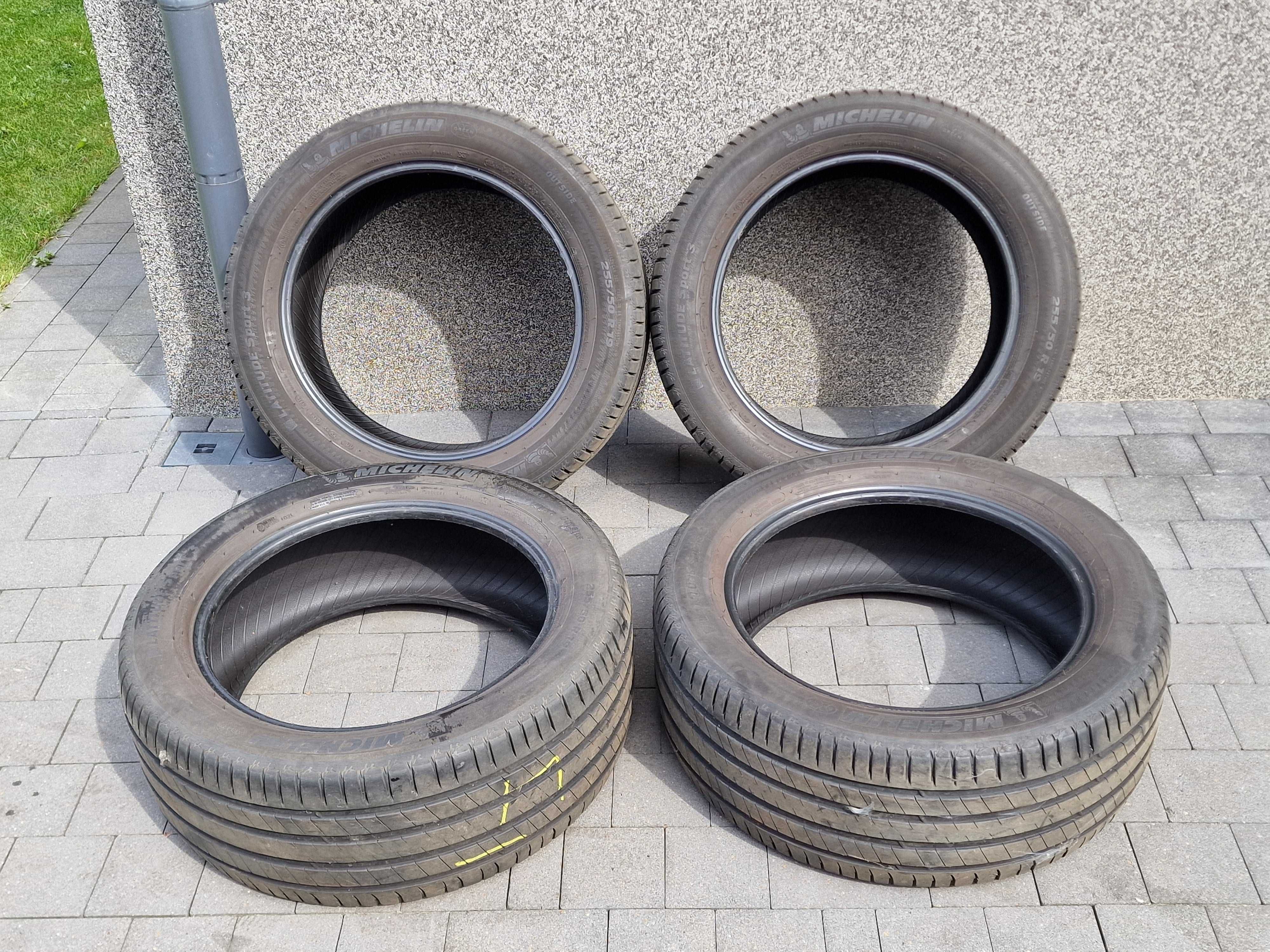 Opony letnie Michelin Latitude Sport 3 255/50 R19 używane 4 sztuki