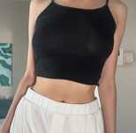 Czarny top Stradivarius