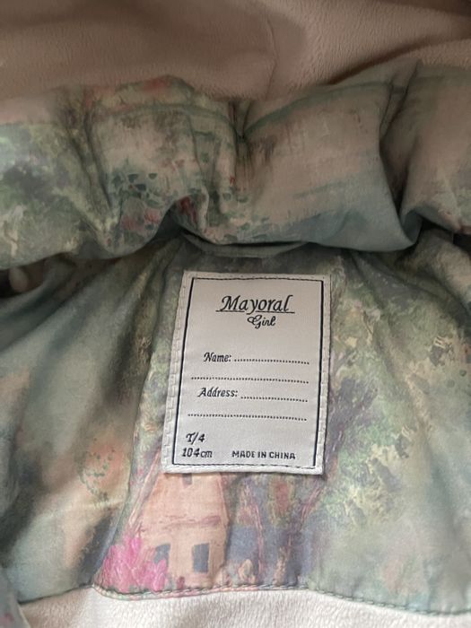 Курточка Mayoral шапка Zara Tutu та Marines 104-110 см