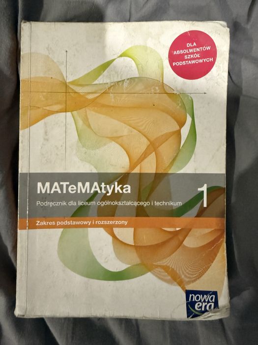 Podręcznik do matematyki klasa 1 szkoła średnia Nowa Era