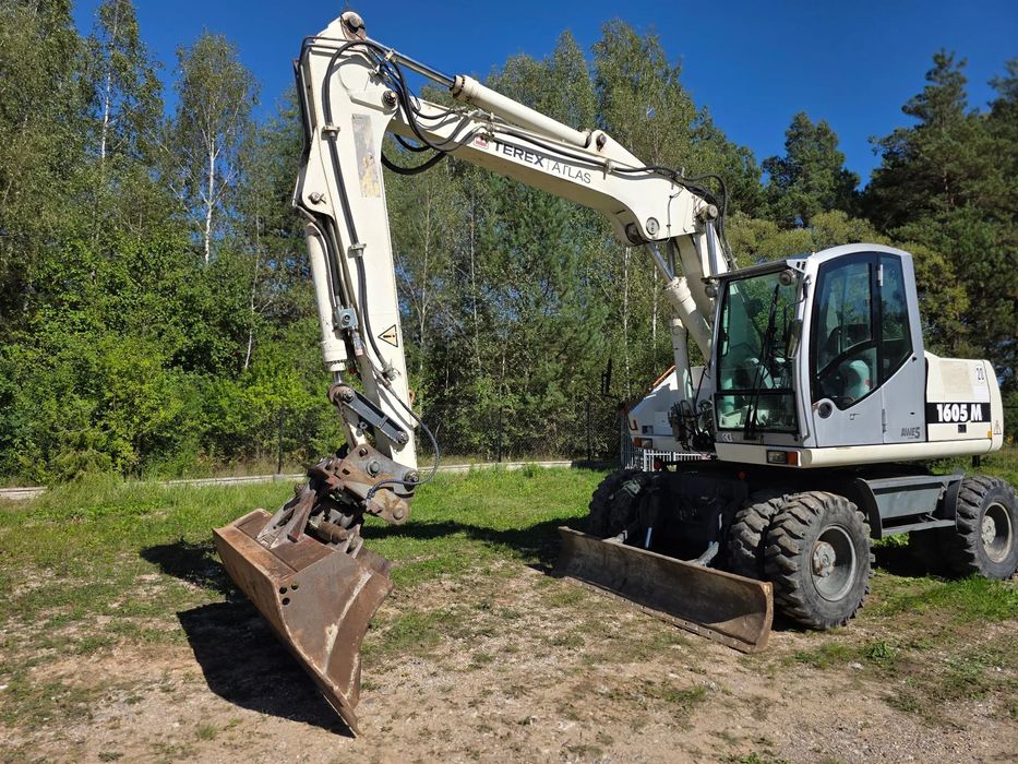 Terex 1605 M  Terex /Atlas 1605 M Terex z Niemiec, łyżka skarpowa hydrauliczna