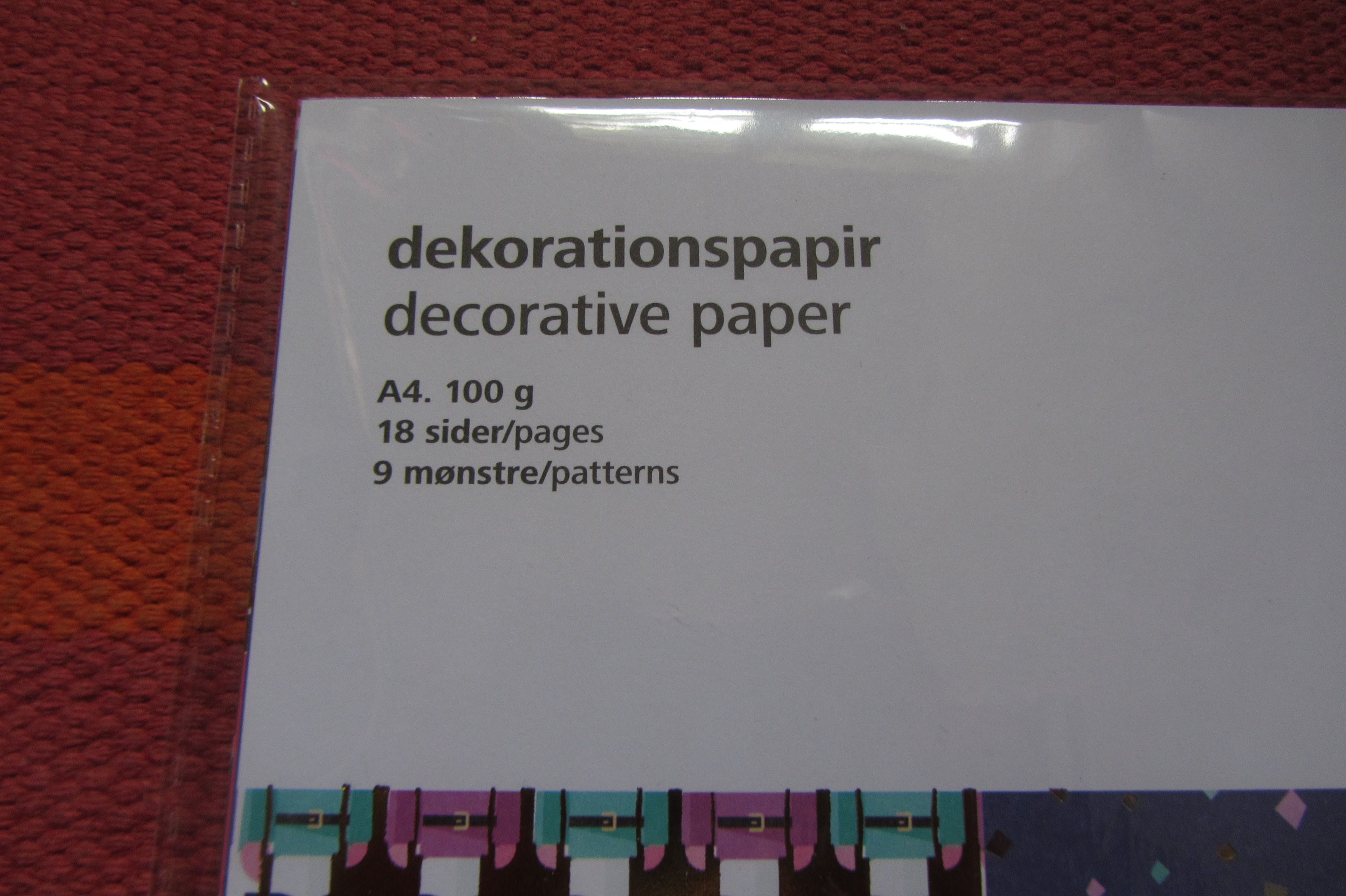 Papel decorativo A4 - 9 padrões