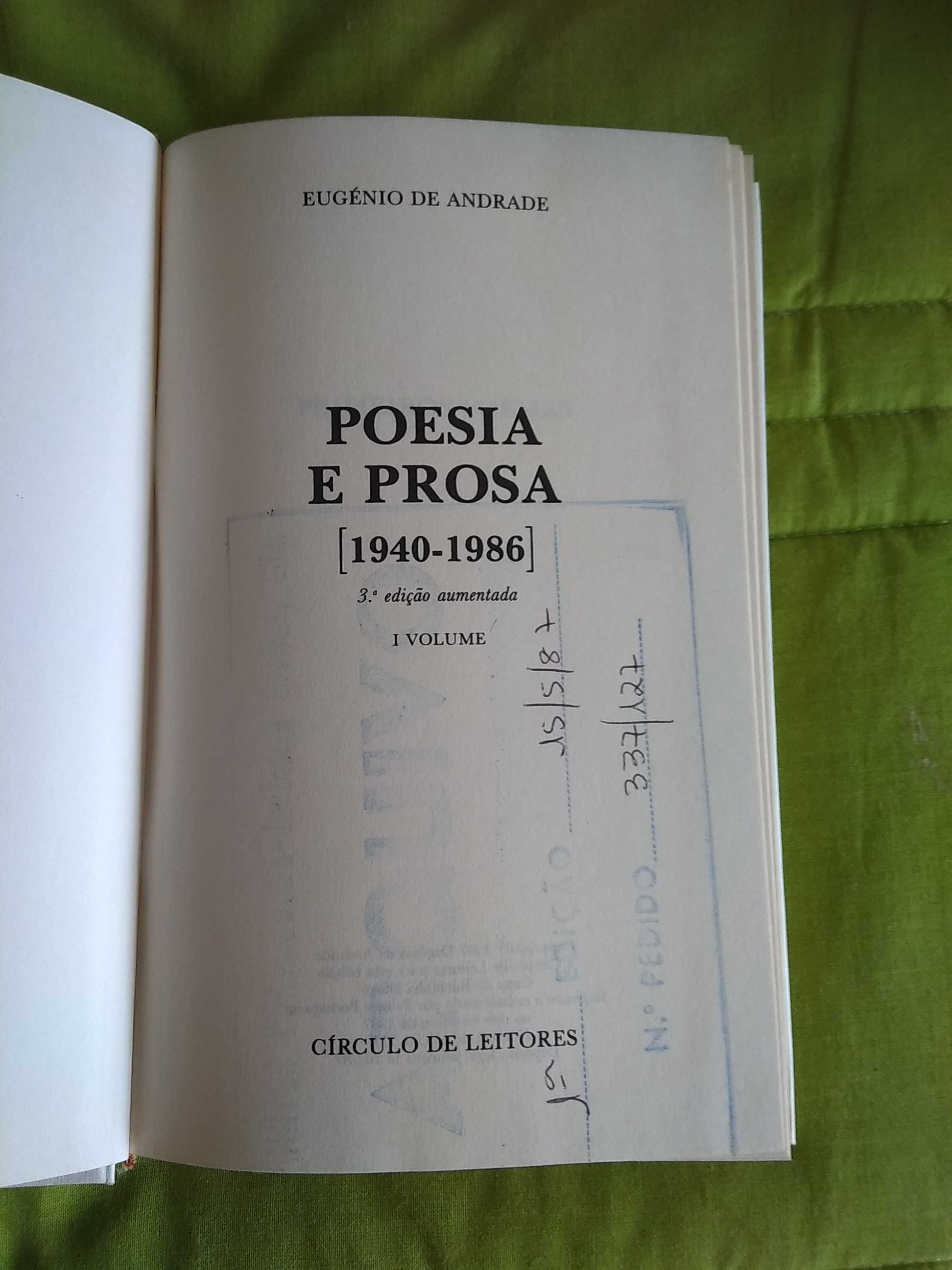 Eugénio de Andrade - Poesia e Prosa 1940.-1986