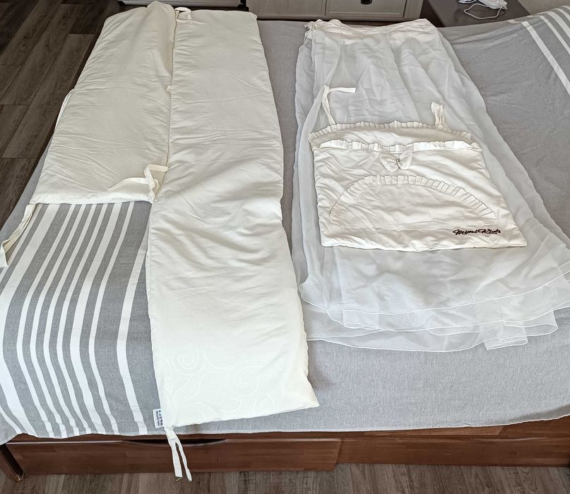 Балдахін (з тримачем) + бортики в ліжечко (можлива доставка по Києву)