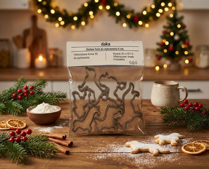 Zestaw foremek do ciastek Pieski 6 szt| wykrawacze do pierników