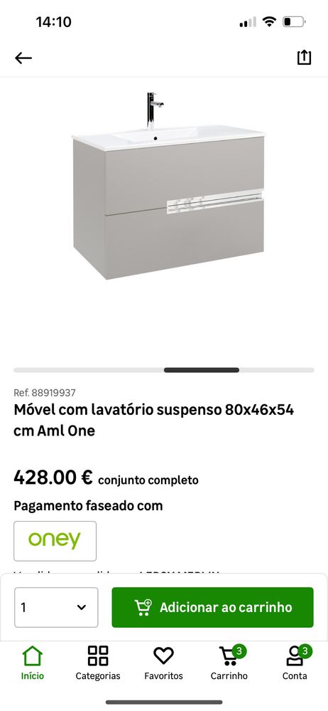 Movel casa banho Novo Suspenso C/ Lavatorio