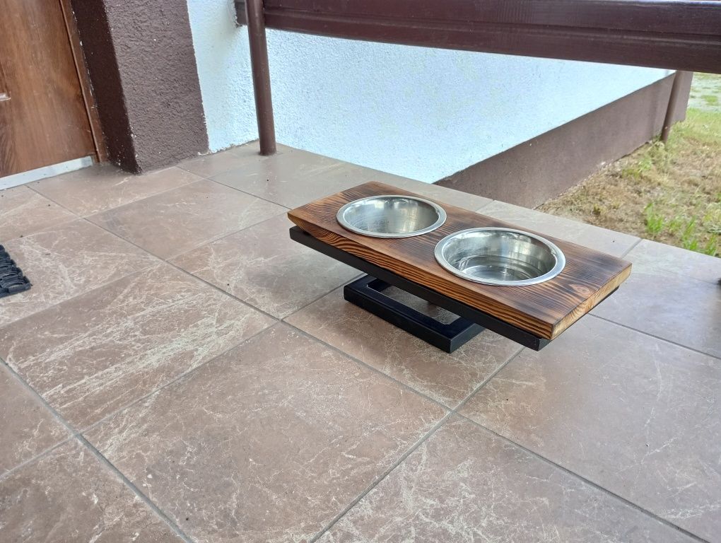 Stojak na miski dla psa, kota loft industral