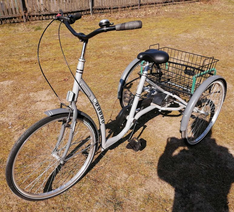 Rower trójkołowy dla dorosłych, używany sporadycznie