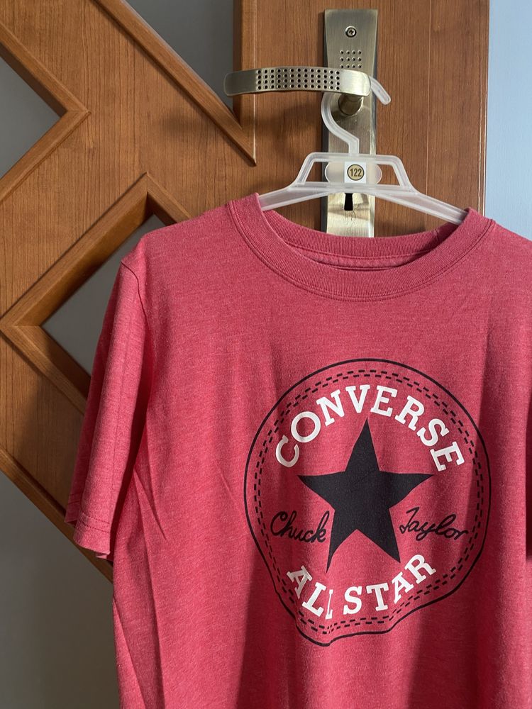 converse bluzka koszulka bluza tshirt czerwony