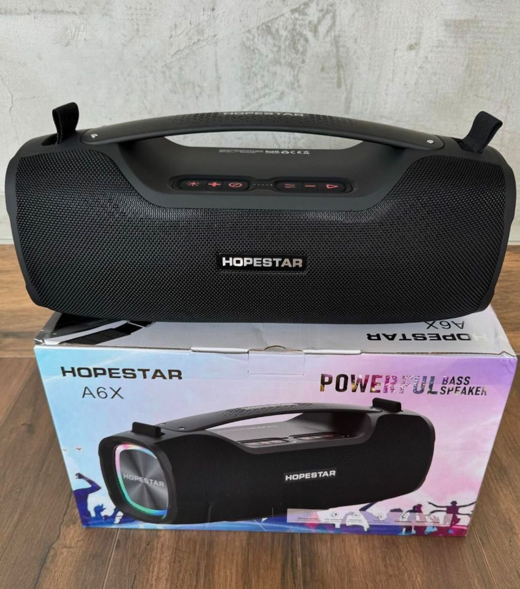 Портативна колонка Hopestar - стильна, якісна, гучна і басова колонка