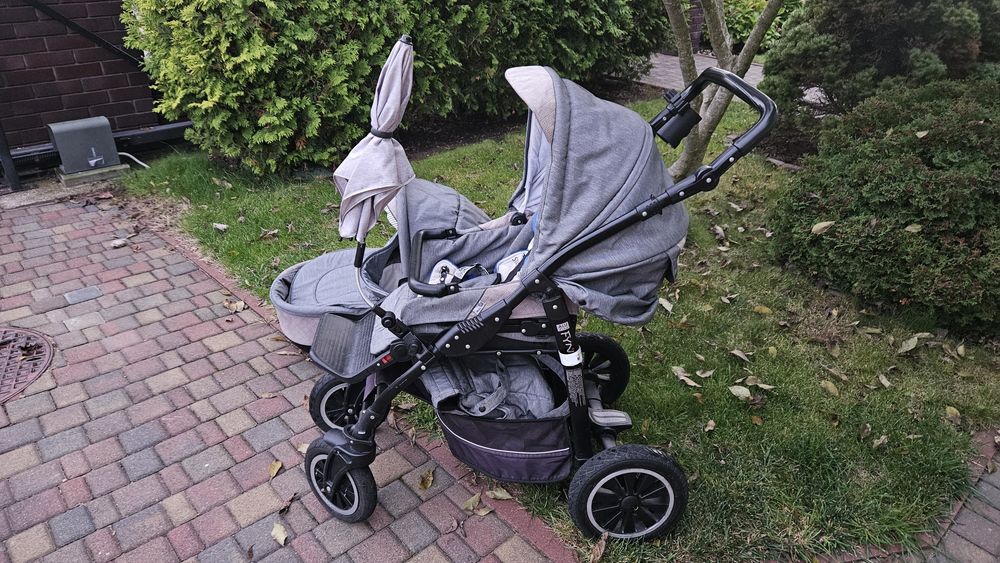 Nowy Wózek spacerowy  gondola dziecięcy Jedo Fyn  alu line 3 w 1  Pozn