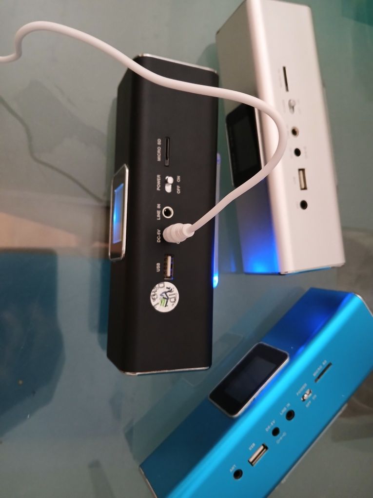 Nova coluna usb e sd e jack e radio