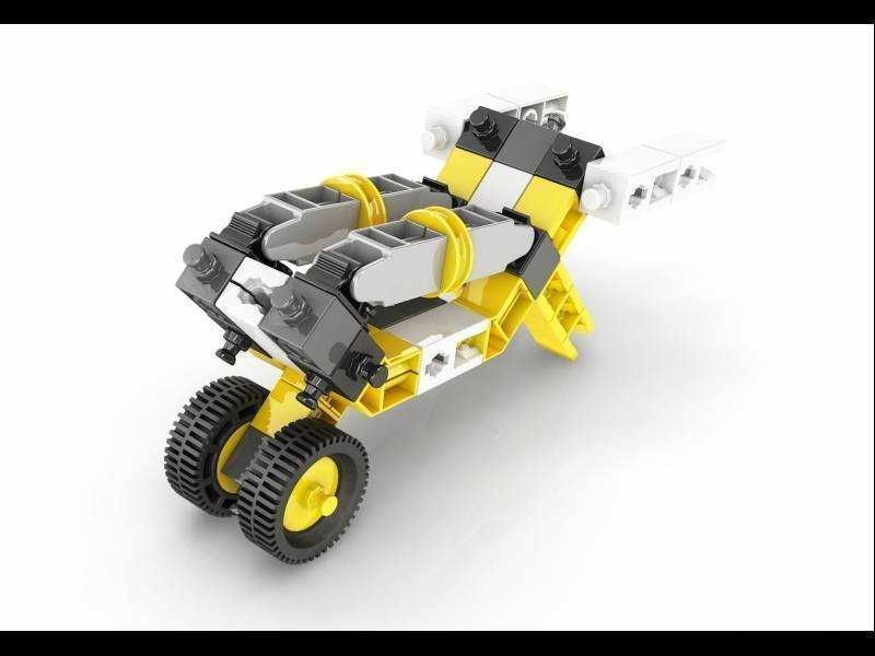 Klocki konstrukcyjne ENGINO INVENTOR 4w1 pojazdy przemysłowe