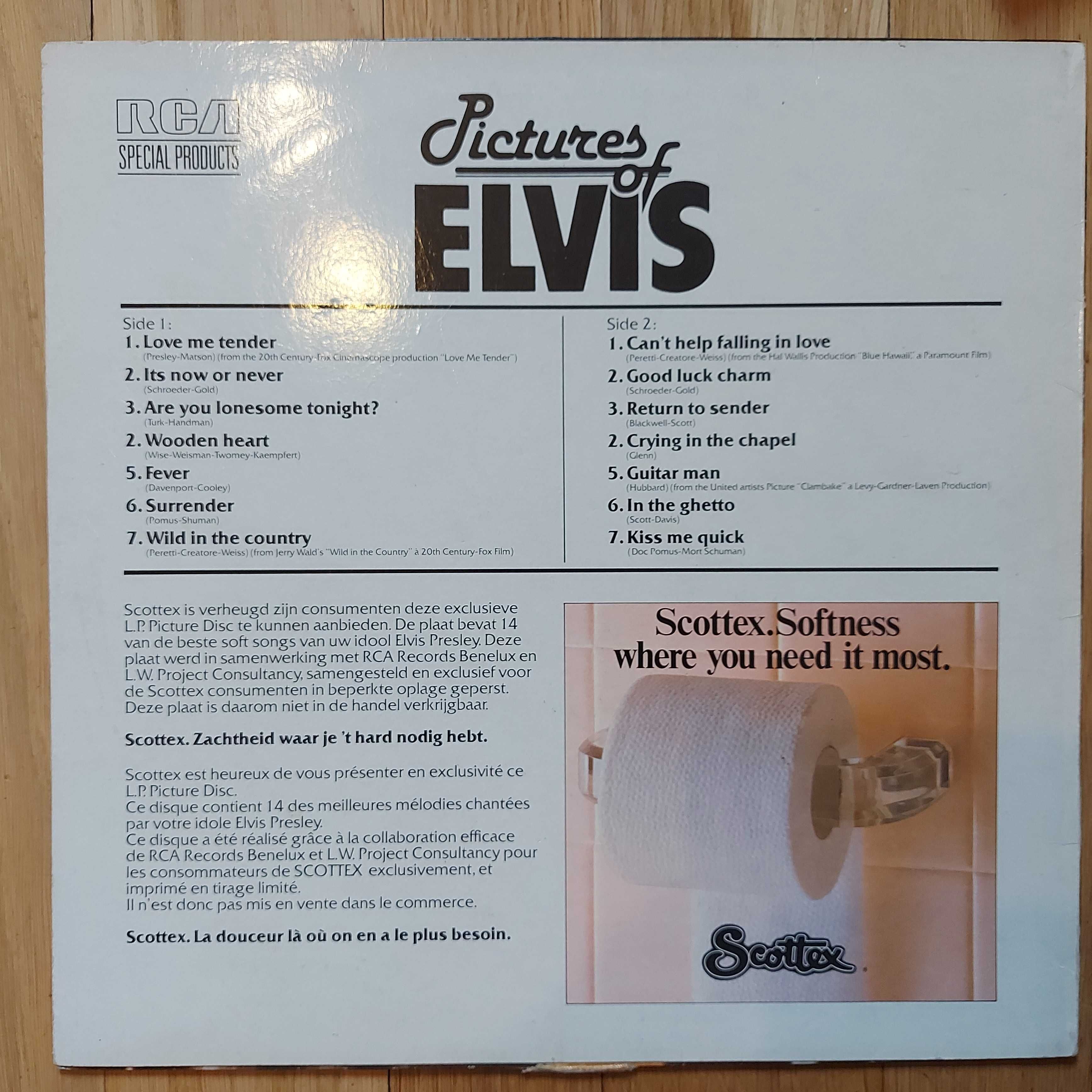 Elvis Presley Pictures Of Elvis BE 1983 (EX+/VG+) + inne tytuły