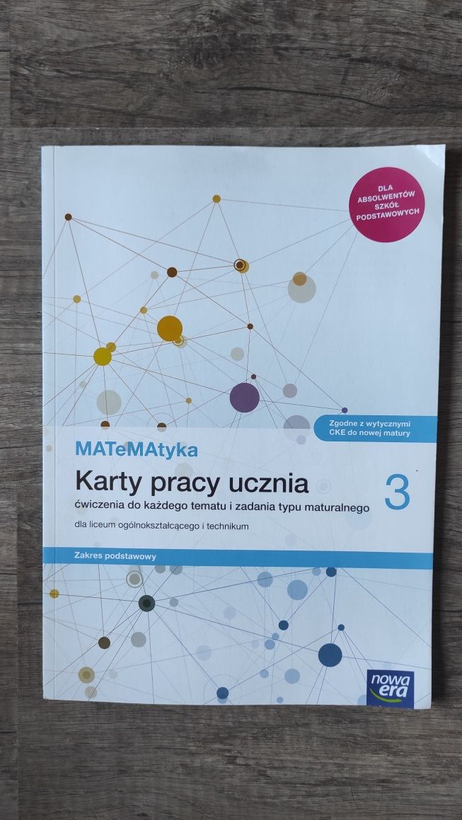 Maturalne karty pracy ze zbiorem zadań Nowa Era klasa 3, książka nowa