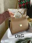 Сумка Dolce Gabbana Sicily beige бежева