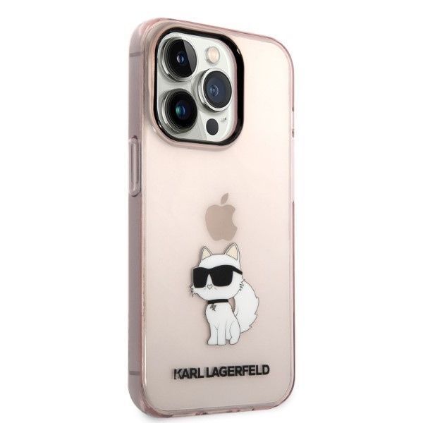 Etui Karl Lagerfeld Choupette iPhone 14 Pro Max 6,7" Różowe Hardcase