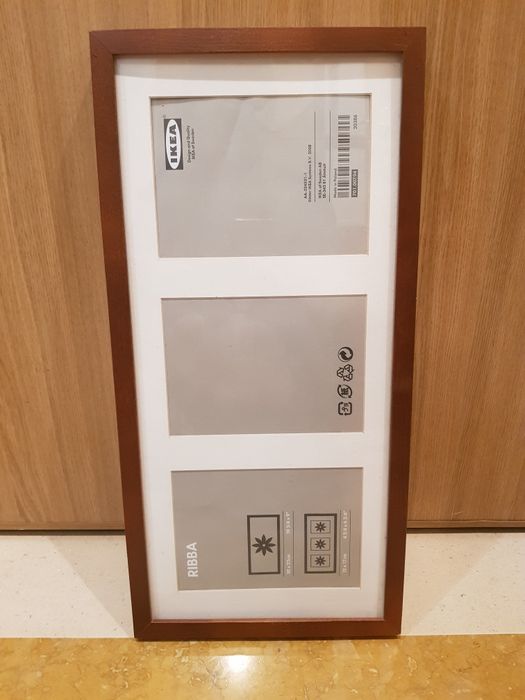 Moldura  3 Fotos RIBBA IKEA Castanho