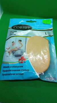 Podpiętka wkładka ortopedyczna Corbby HEEL CORK 1,5 cm 41-45 beżowa