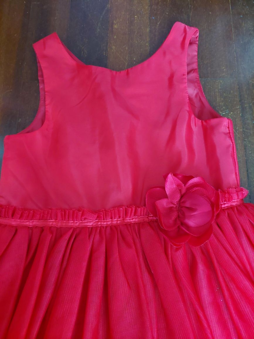 Vestido vermelho 6/7 anos