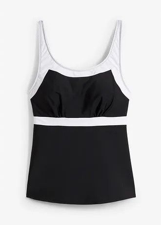 B.P.C top tankini czarny z białymi elementami ^42