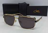 Cazal Mod 756/3  стильные мужские очки черные в золтом металле