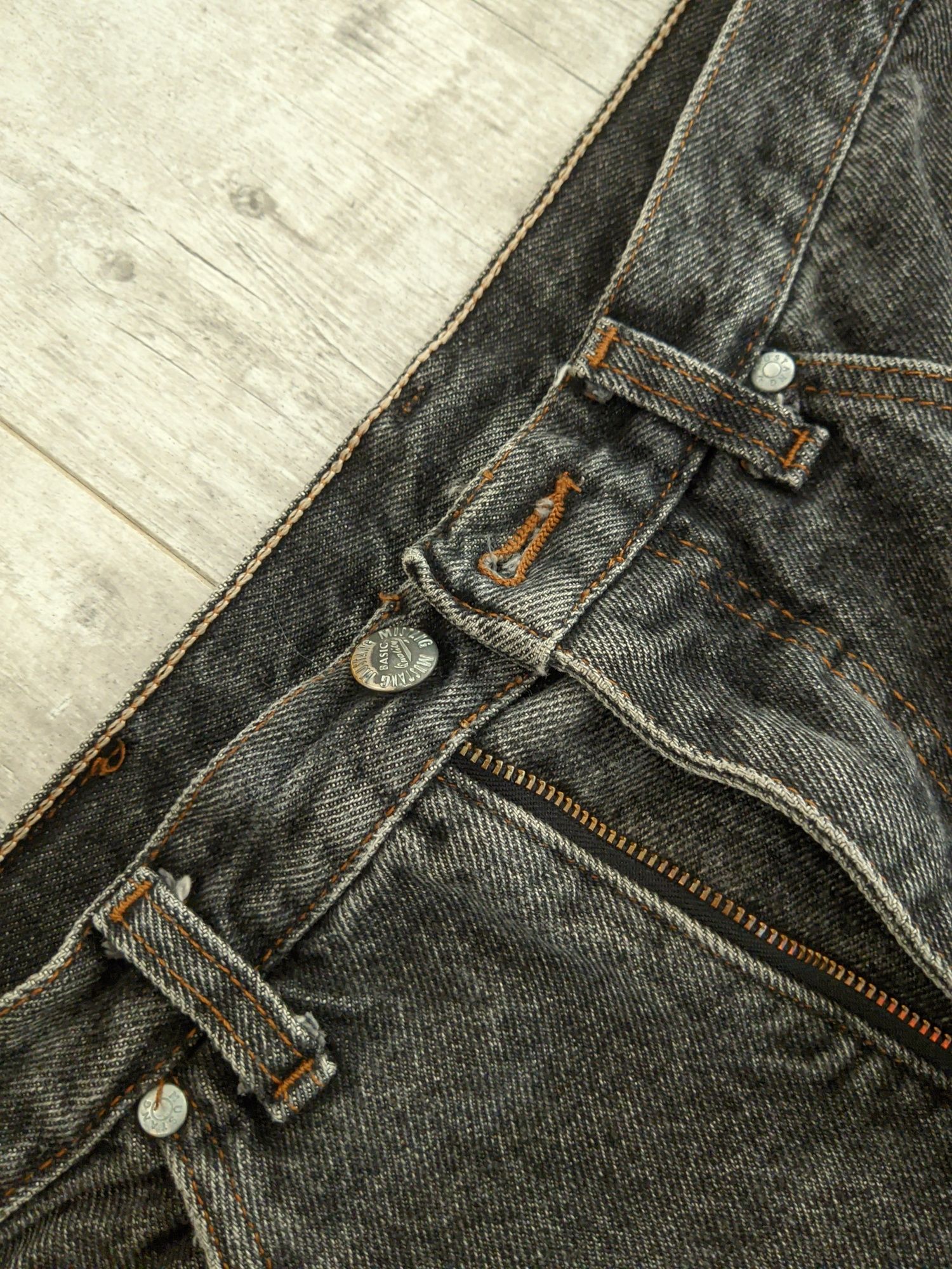 MUSTANG Premium Czarne Jeansy dżinsy jeans Spodnie JAK NOWE! R. 30/32